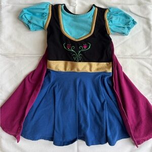 Placard Originals Anna Frozen Princess Costume, Blue Pink Size 2 Toddler